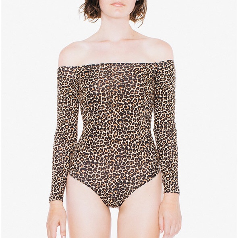 American Apparel Leopard Bodysuit